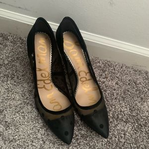 Sheer polka dot Sam Edelman pumps